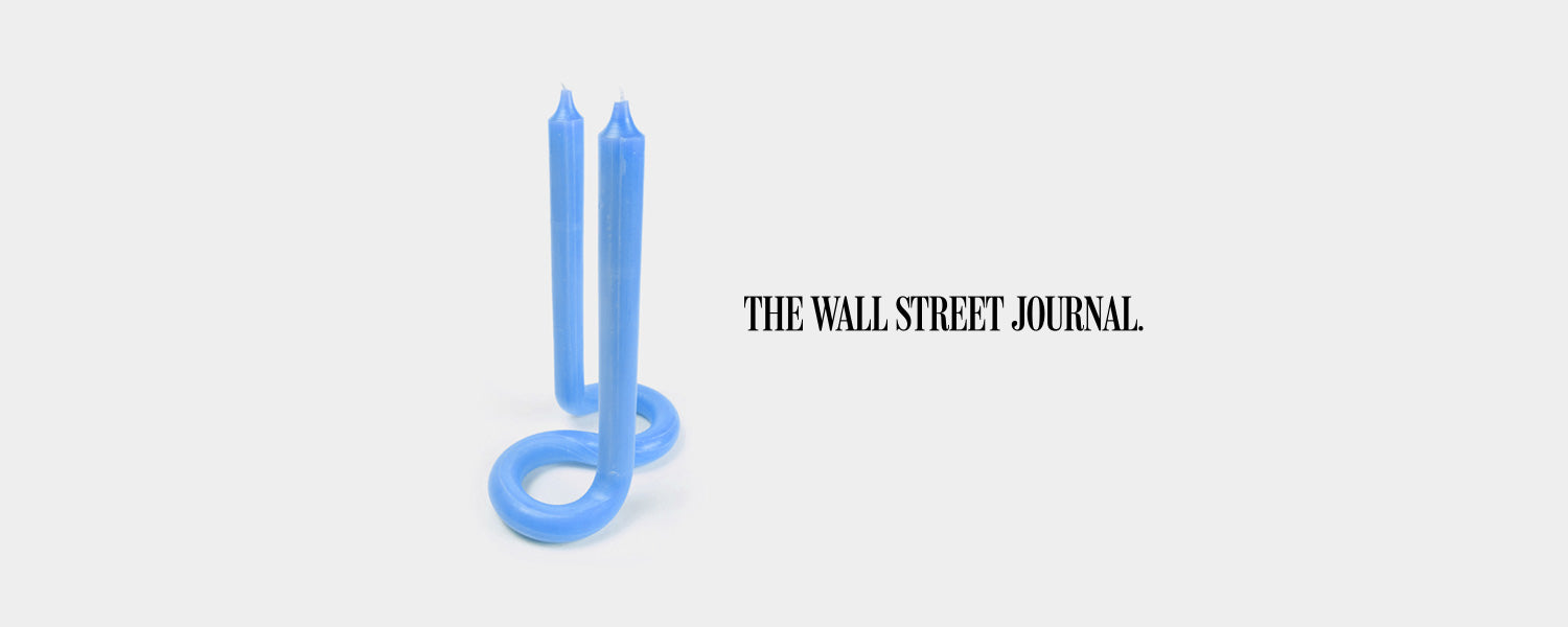 Our Twist Candle featured in WSJ's story on Danish Pastel Decor