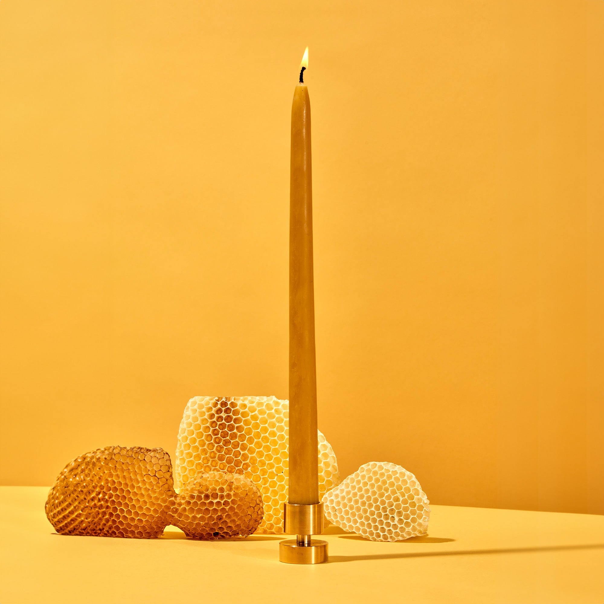Beeswax Taper Candles (2 pack)