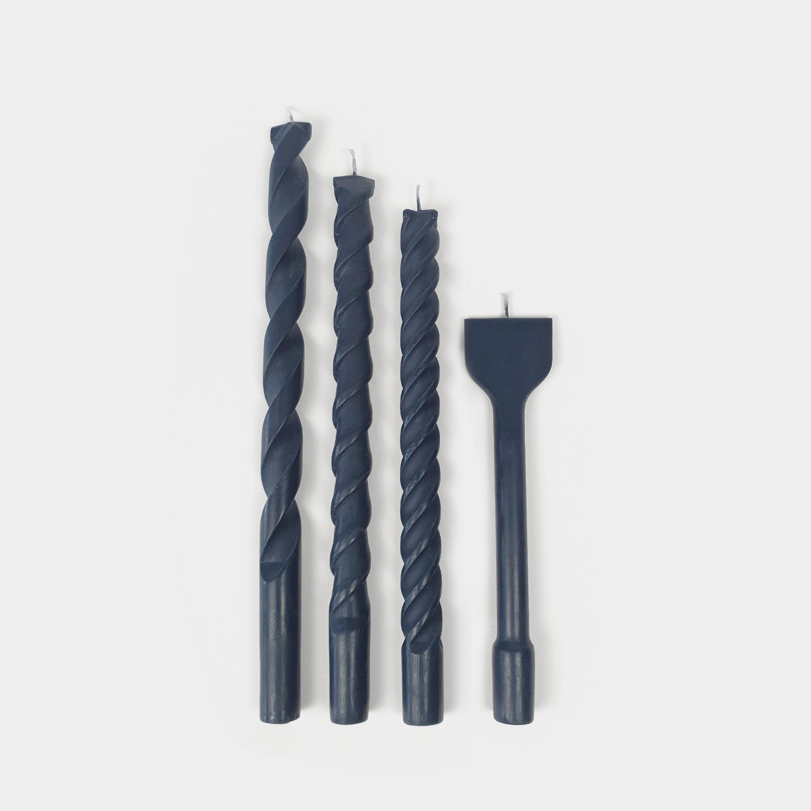Drill Bit Candle Set – Grey