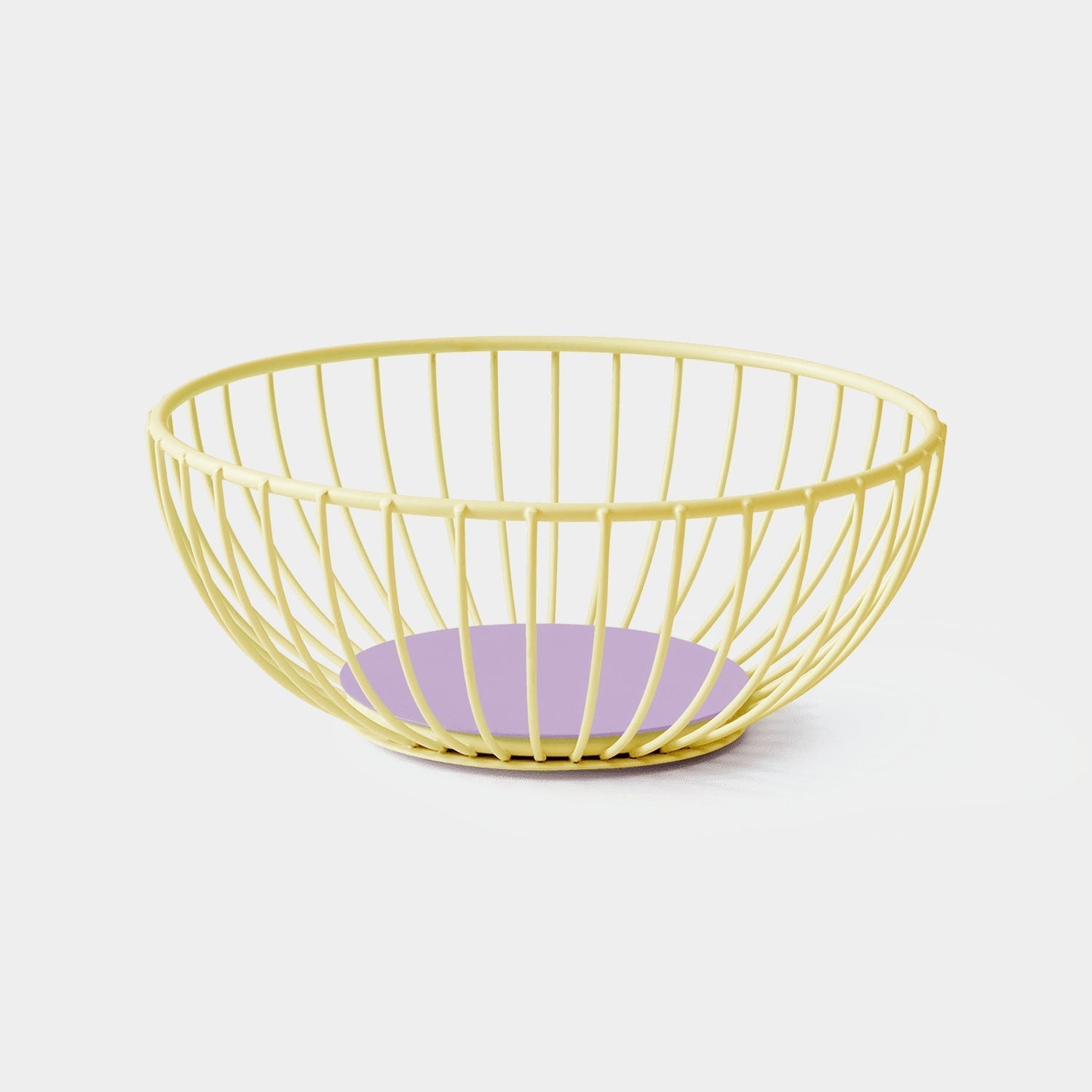 Iris Wire Basket in yellow by Octaevo