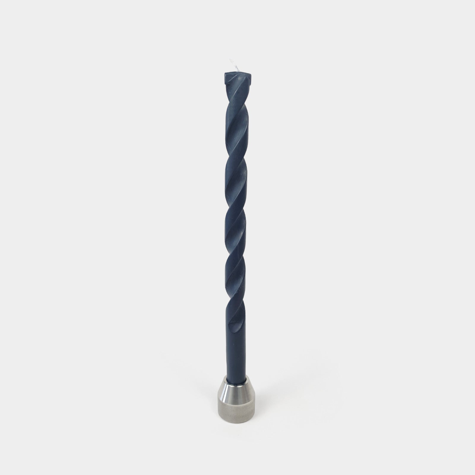 Metal Drill Bit Candle - Grey