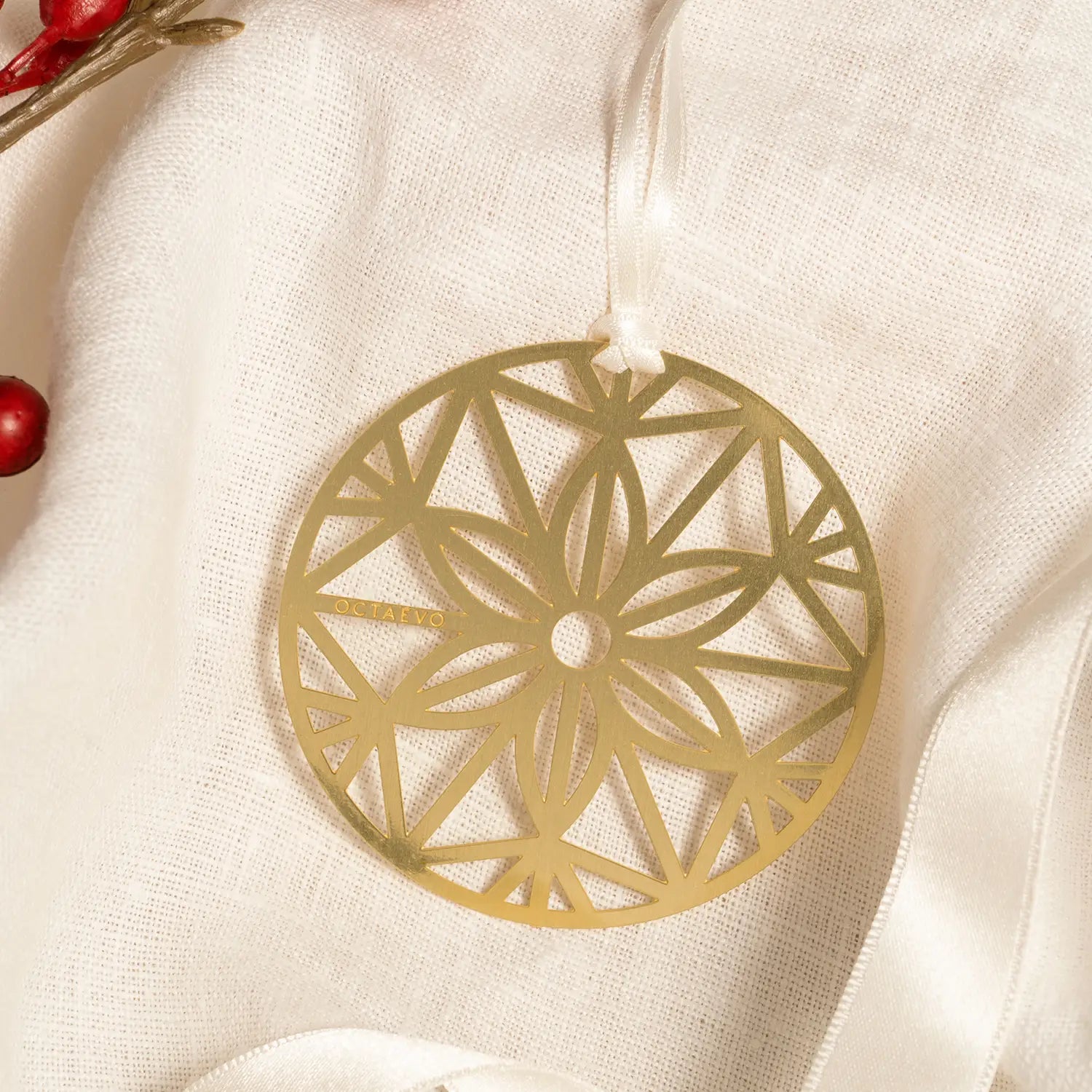 Octaevo Bookmark - Christmas Bauble 1 (Burgundy)