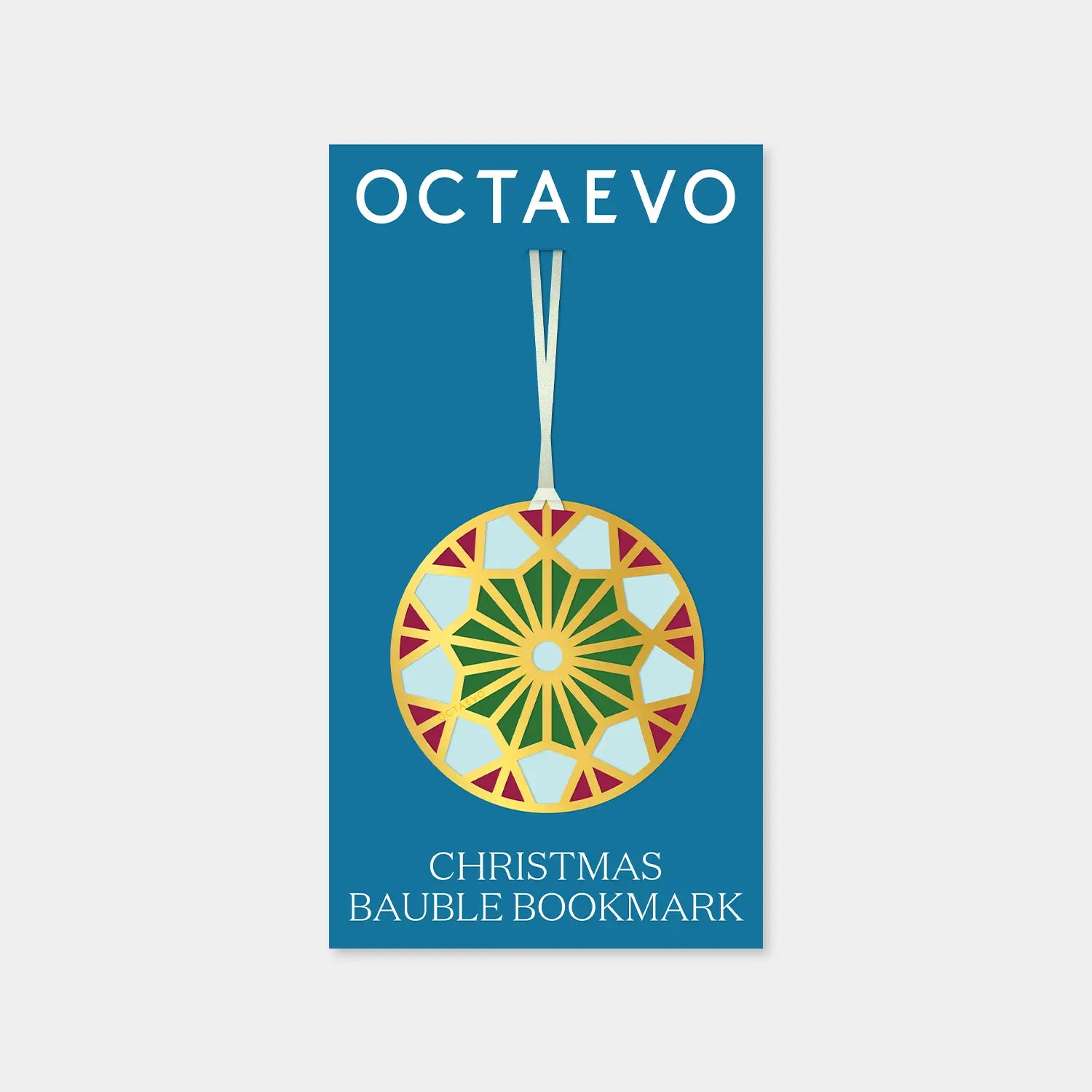 Octaevo Bookmark - Christmas Bauble 3 (Blue)