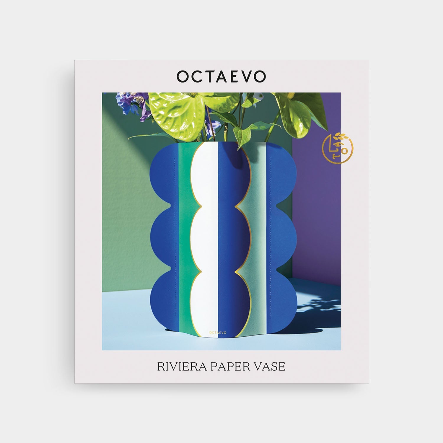 Paper Vase Riviera Wave by OCTAEVO