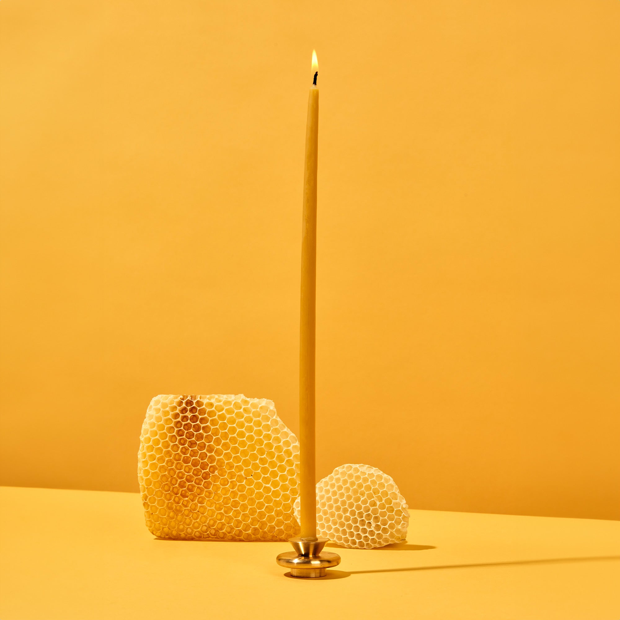 Thin Beeswax Candles - Natural