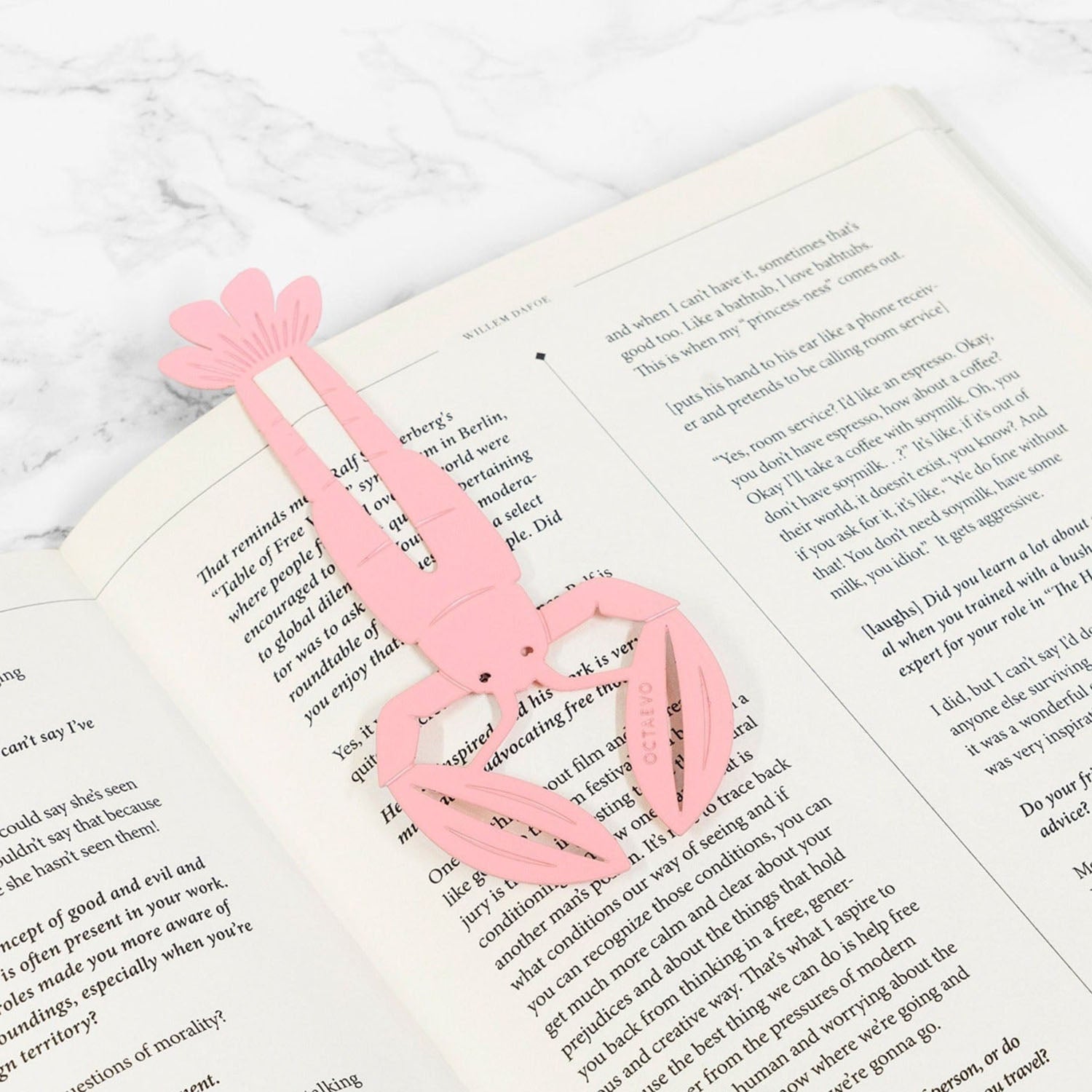 Bookmark Bon Vivant in pink by OCTAEVO