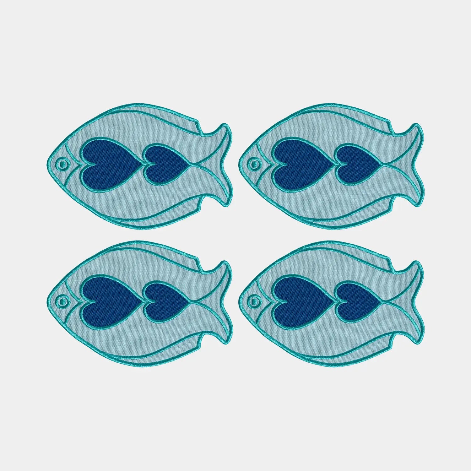 Octaevo Coaster - Fish Light Blue