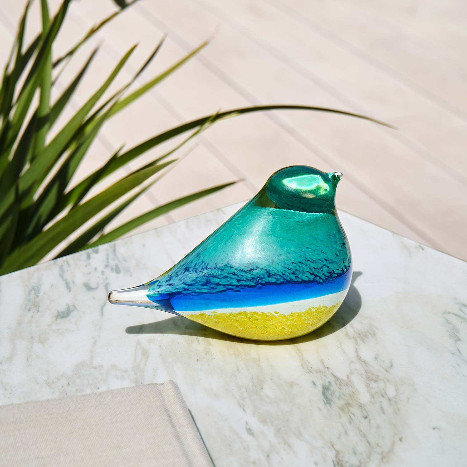 OCTAEVO Atlas Glass Bird - Blue