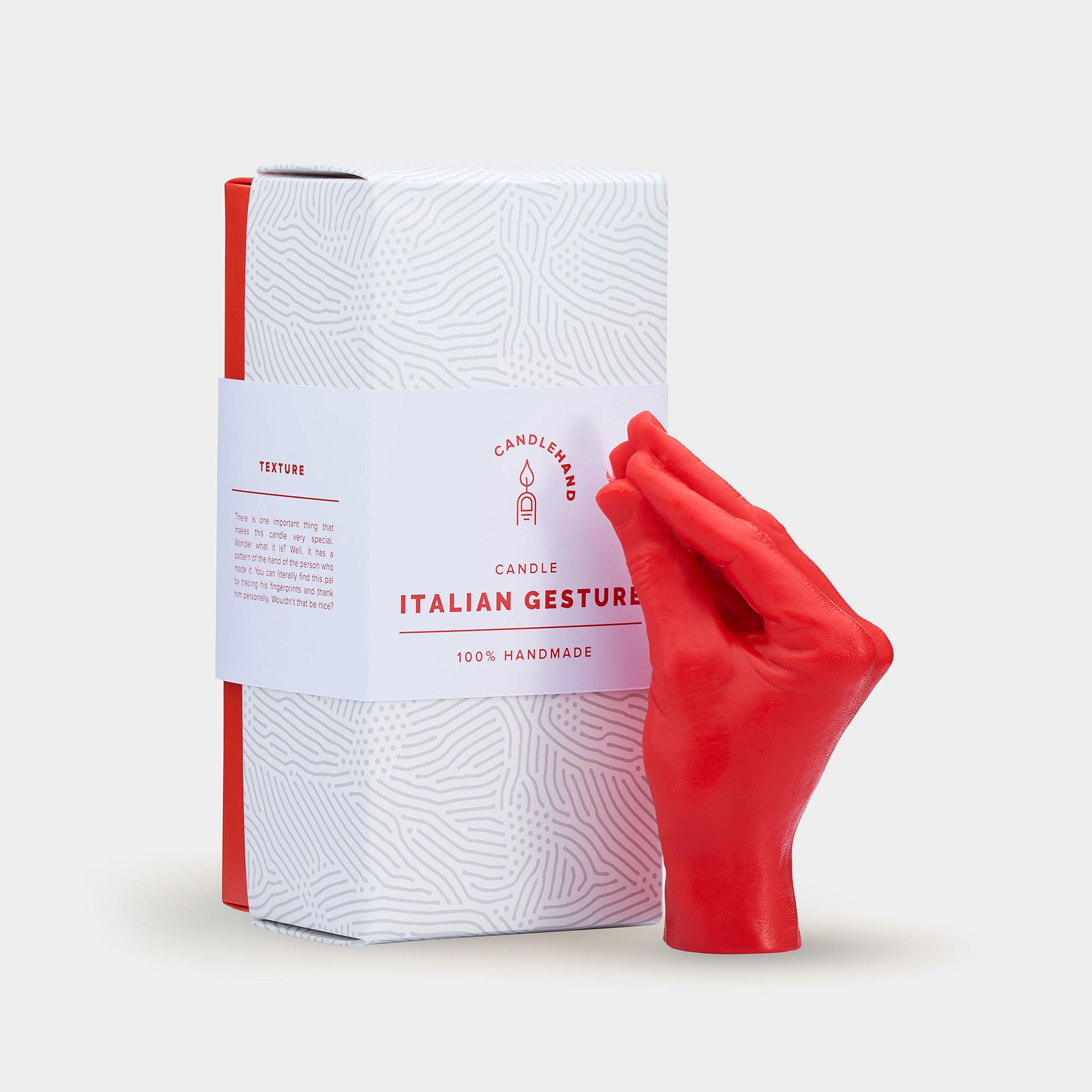 CandleHand "Italian Gesture" Red