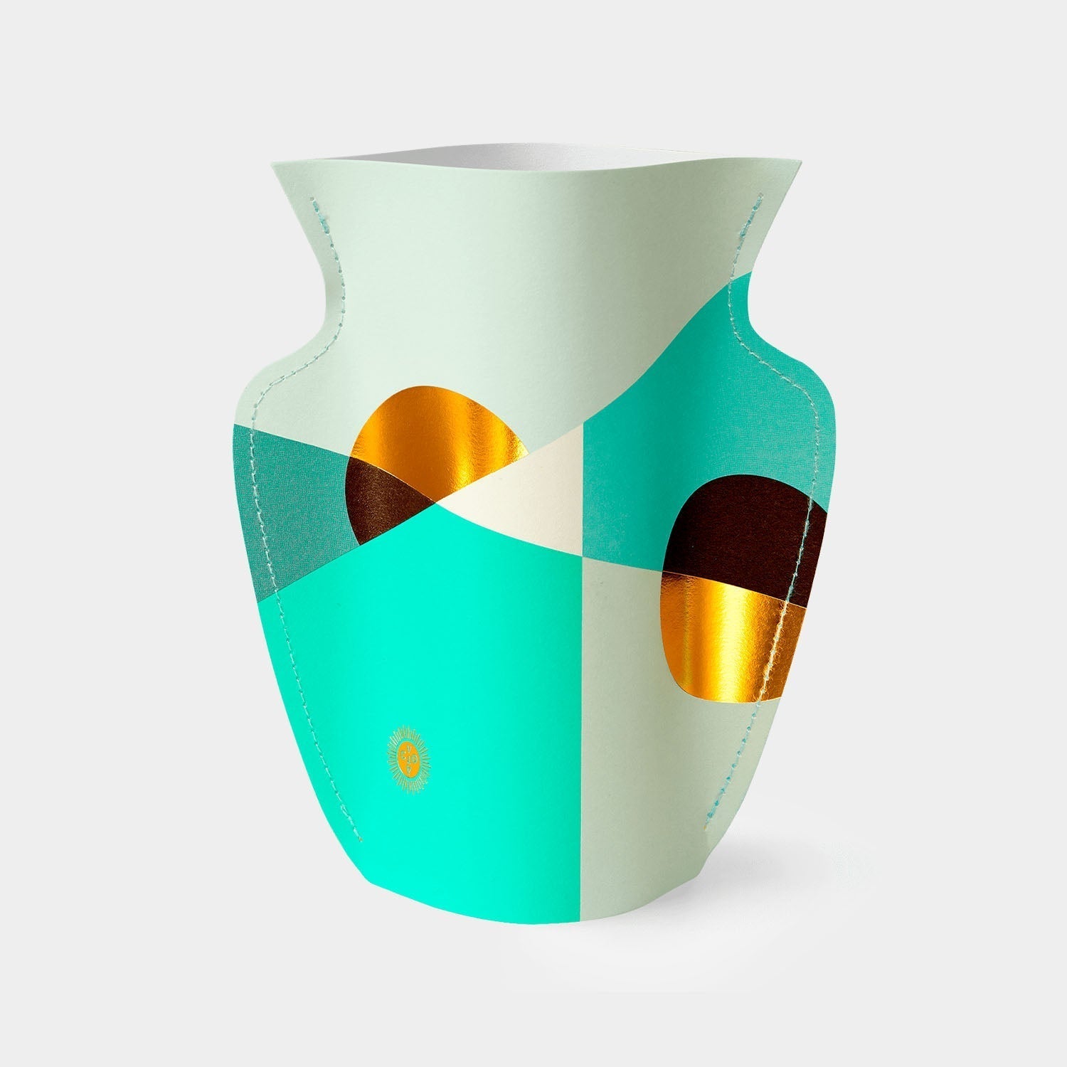 Mini Paper Vase Siena in mint by OCTAEVO