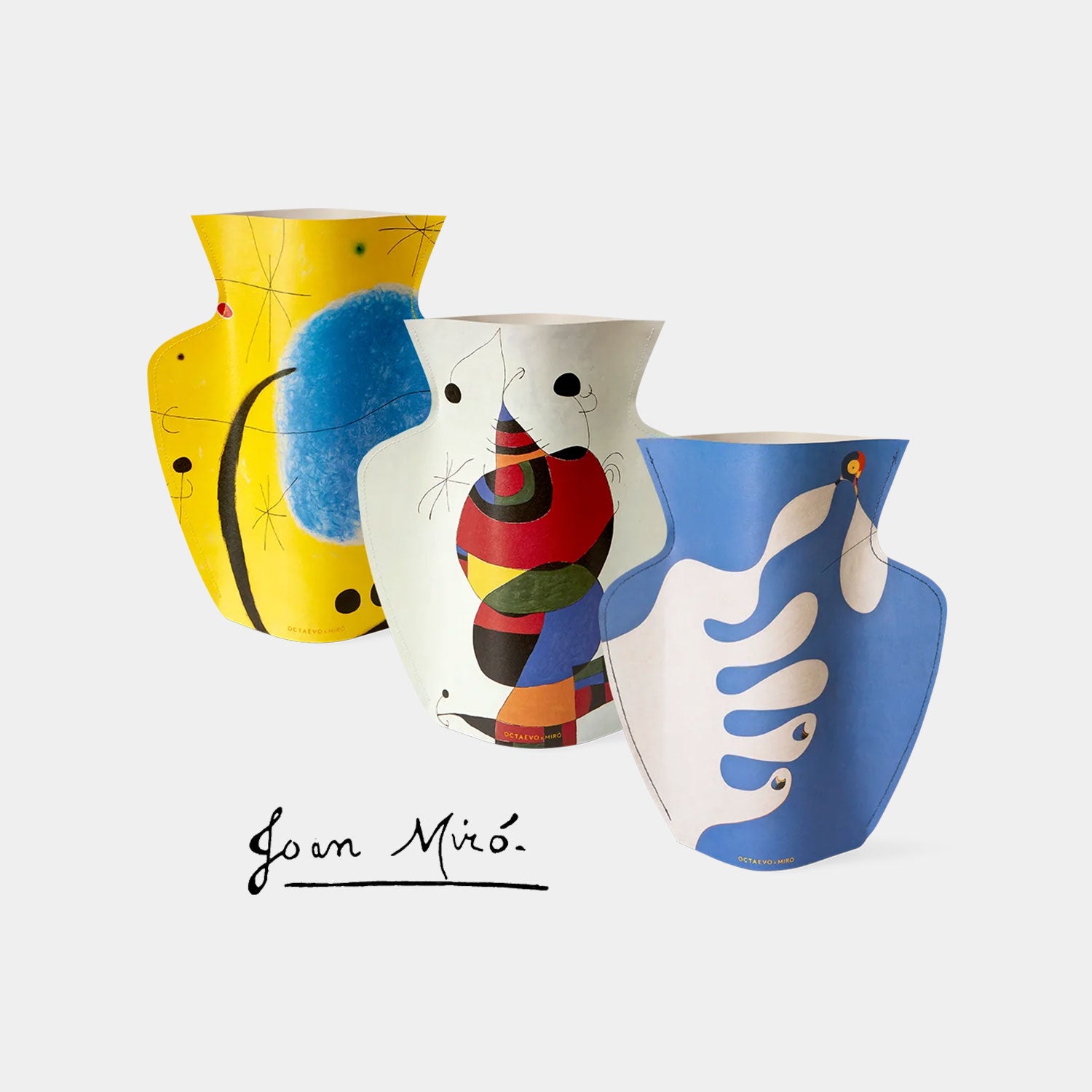 OCTAEVO Miró Paper Vase - Ivory