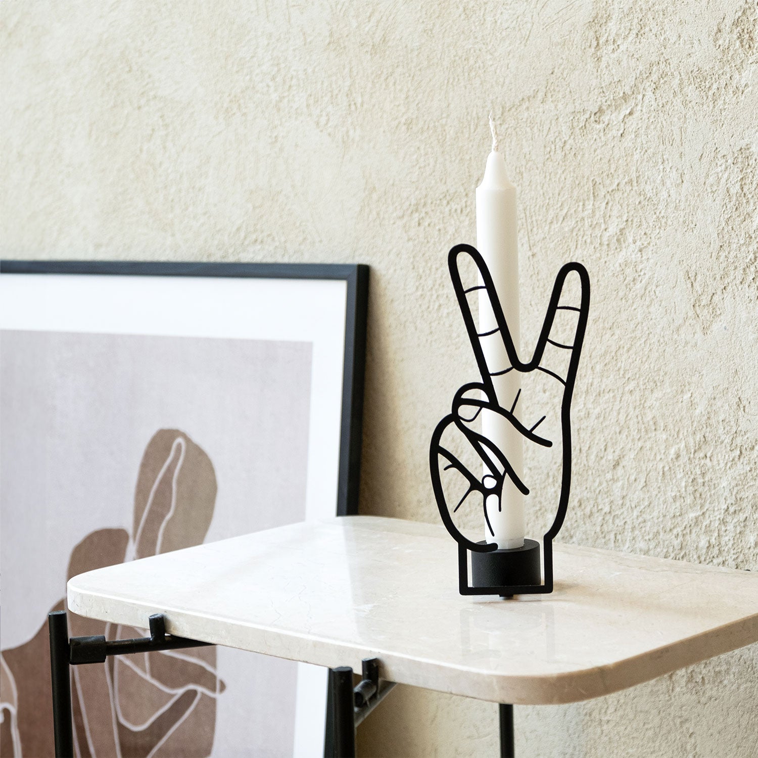 CandleHand Candle Holder - Peace