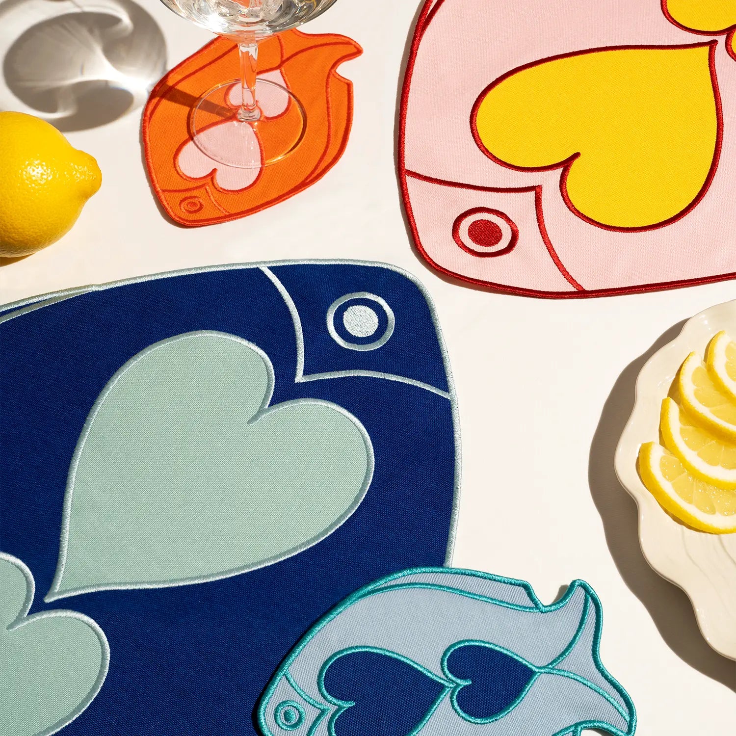 Octaevo Placemat - Fish Blue