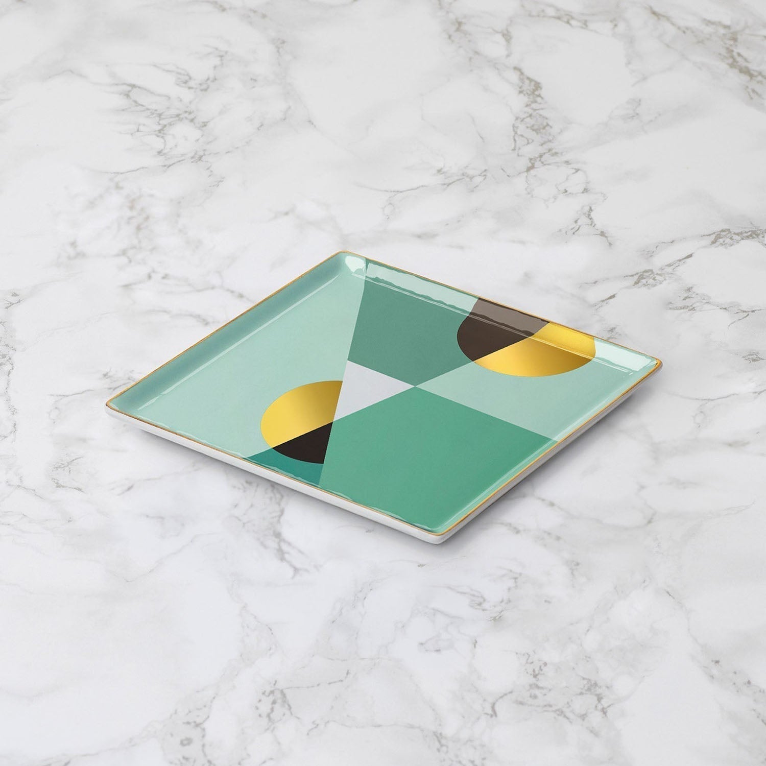 Ceramic Tray Siena in mint by OCTAEVO