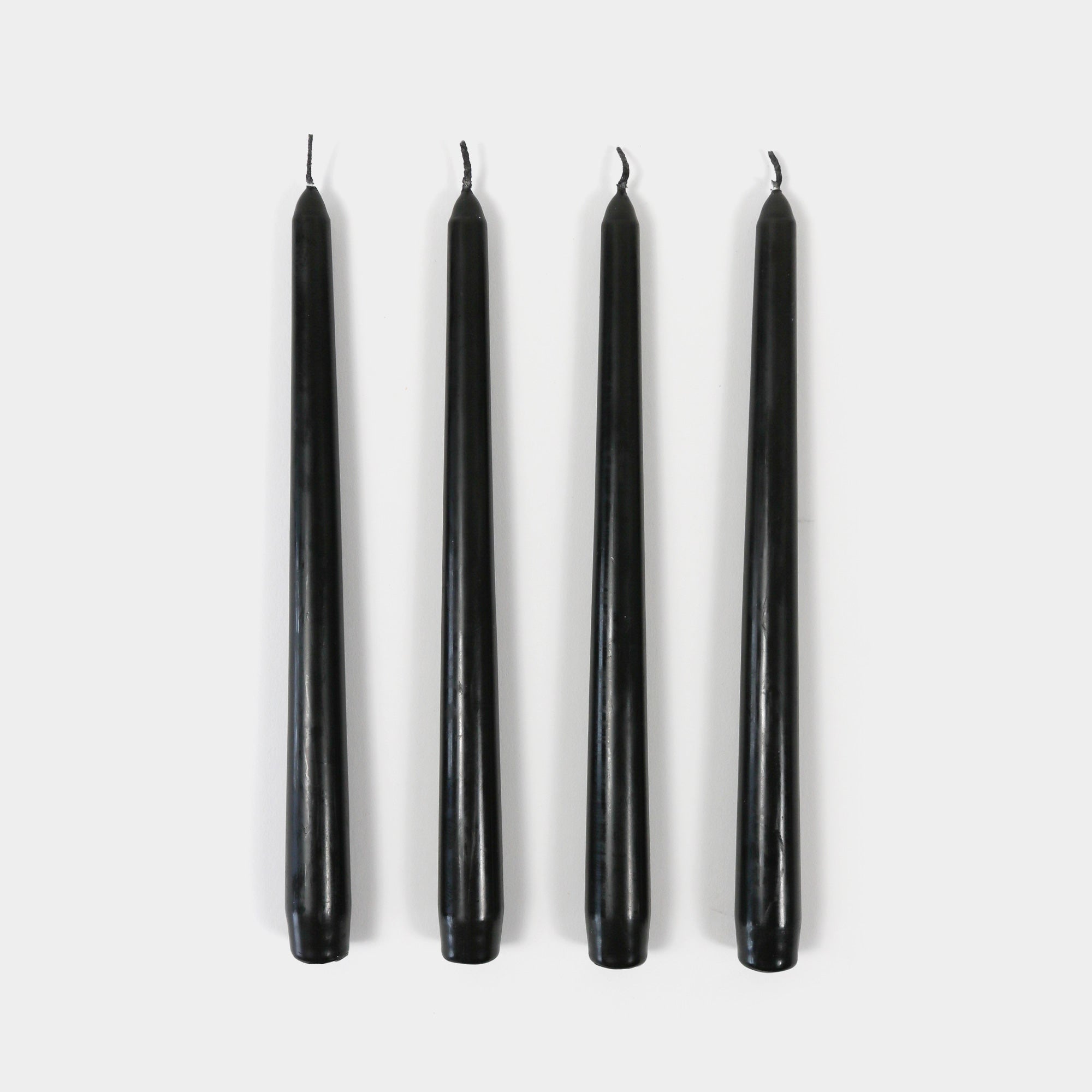 Taper Candles 4 Pack - Black