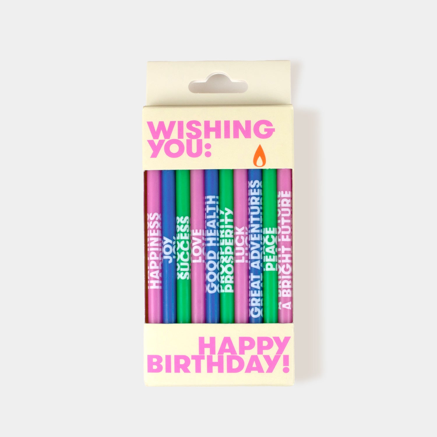 Wishing You: Birthday Candles - Multi-Color (10 pack)
