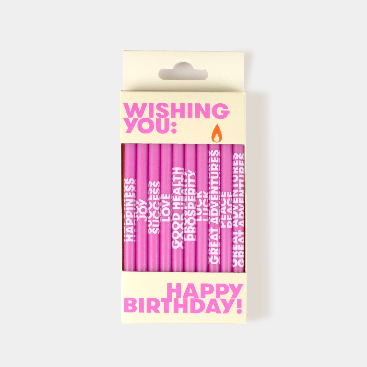 Wishing You: Birthday Candles - Pink