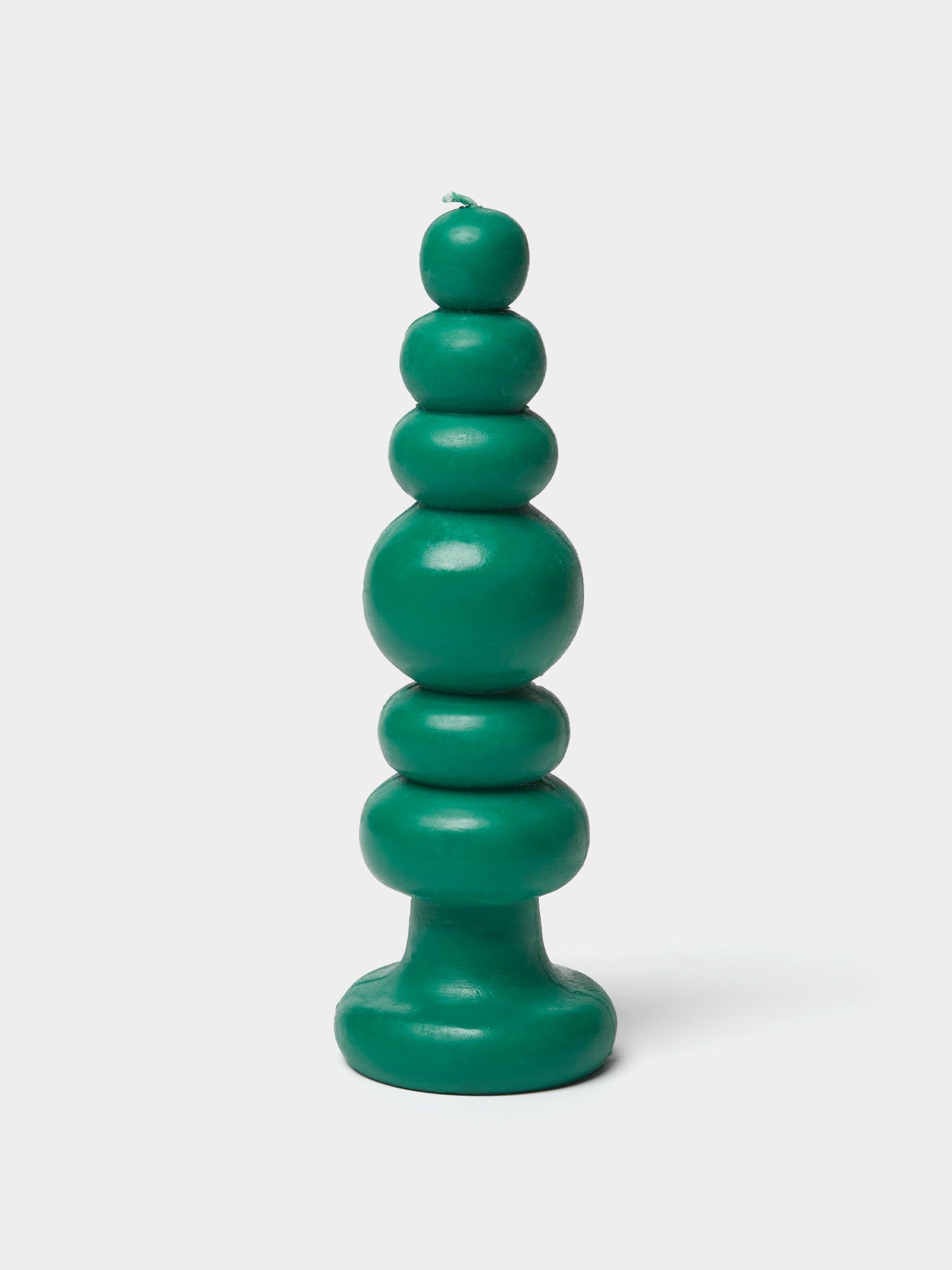 Spindle Candle Knubby - Green