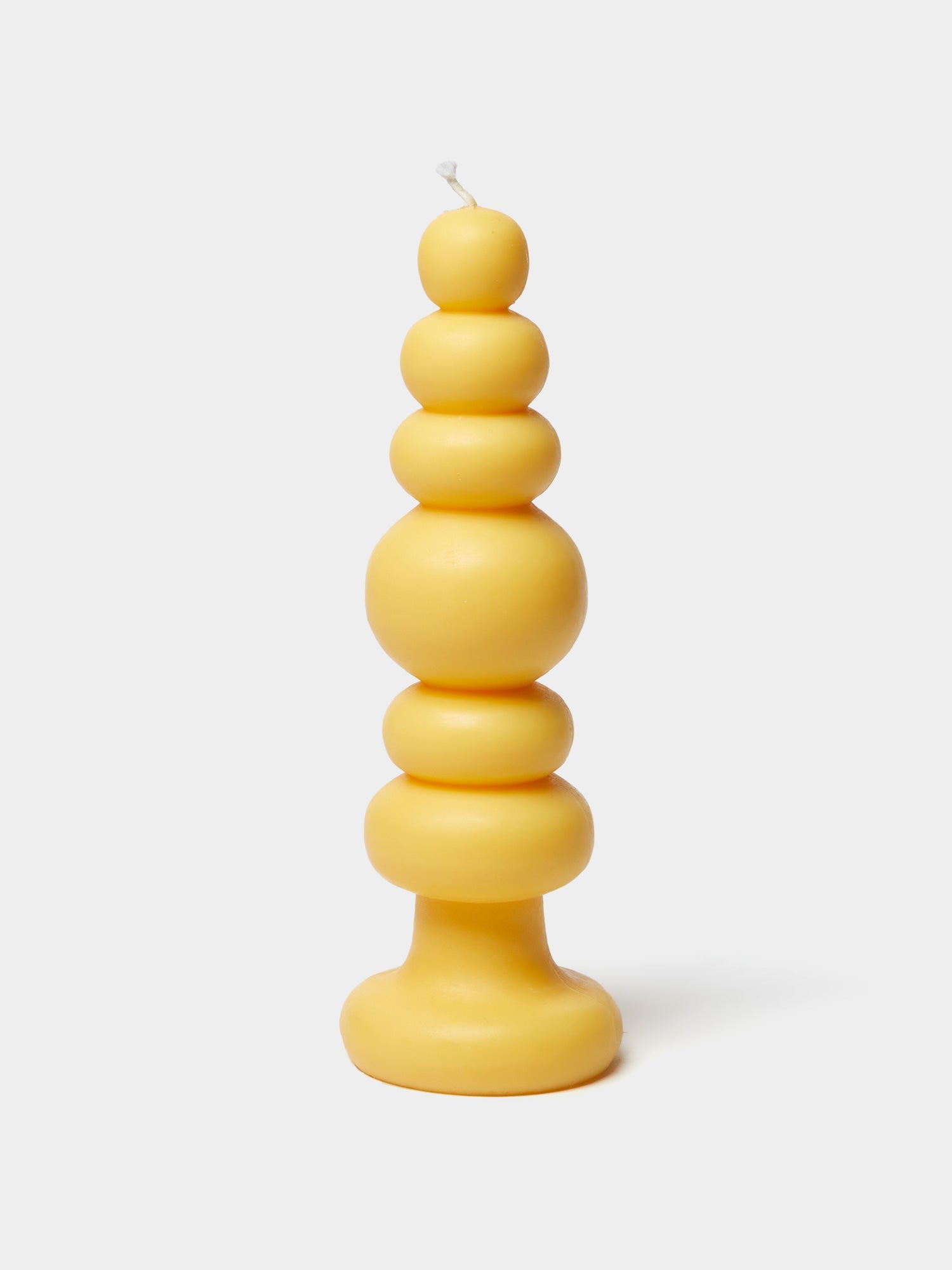 Spindle Candle Knubby - Yellow